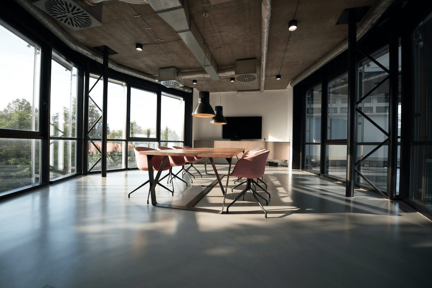 Conference room at the office.